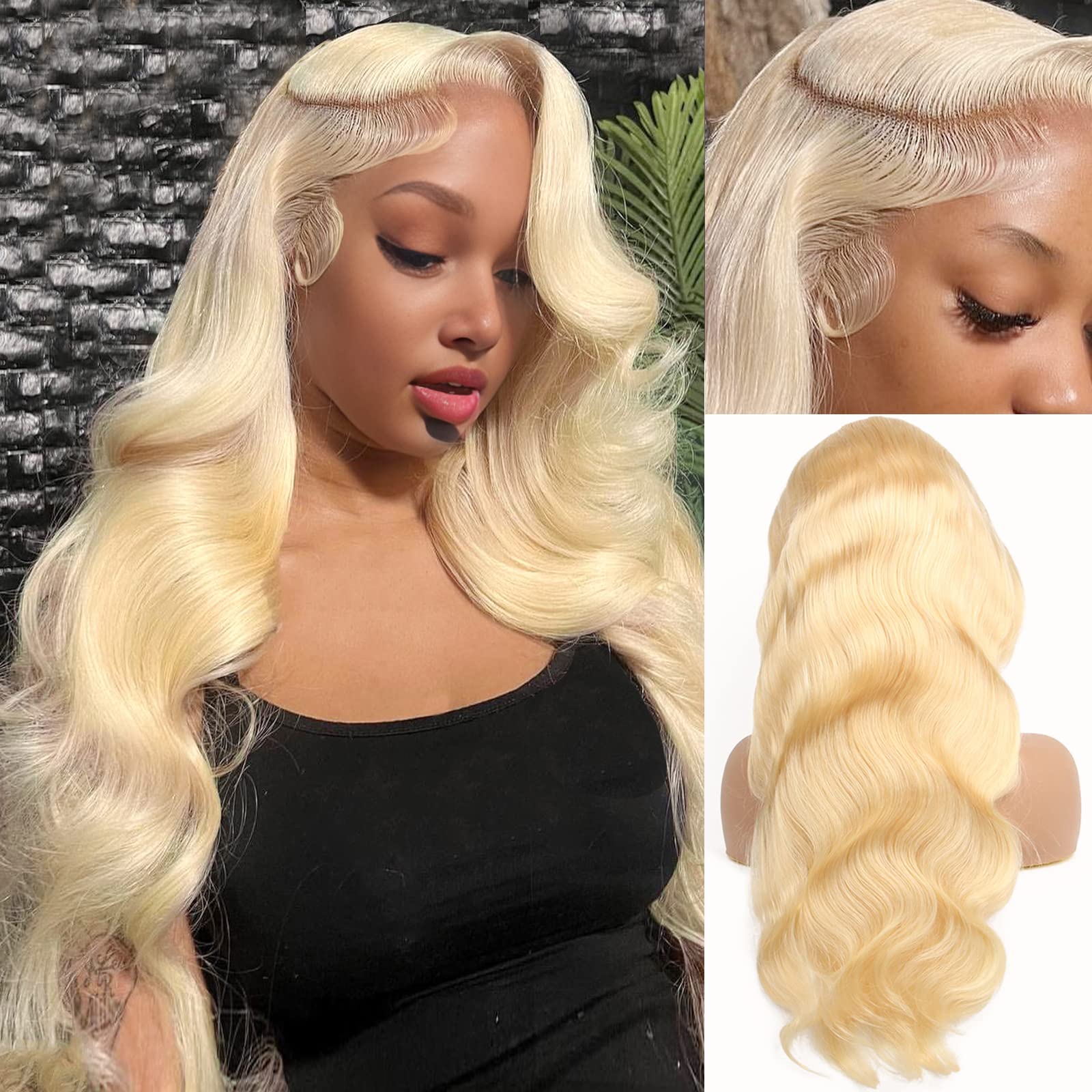 613 Blonde Body Wave Lace Front Wig - 13x6 Lace Front 613 Wig Human