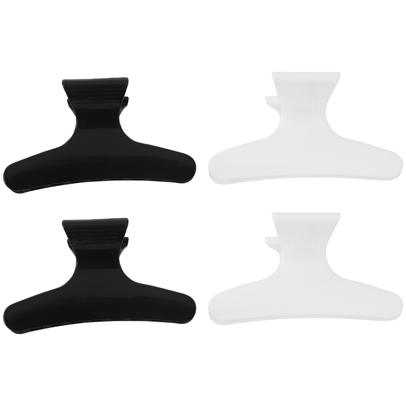 4PCS Black White Hairdressers  - Hair Clips ulasan dan harga