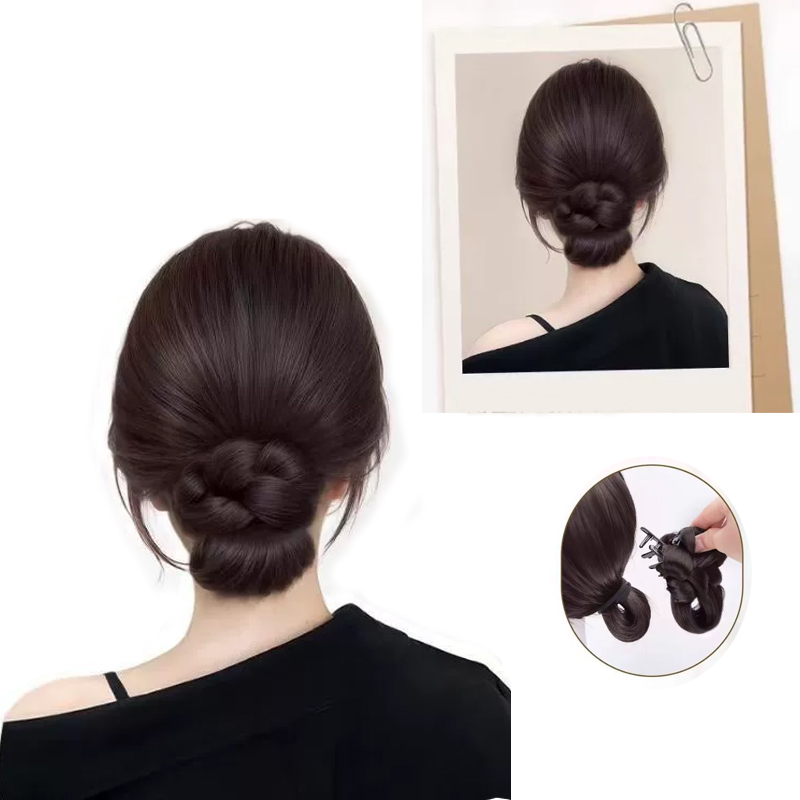 Synthetic Hair Accessories Bun - Claw Clip Messy Bun Hair Piece ulasan dan harga