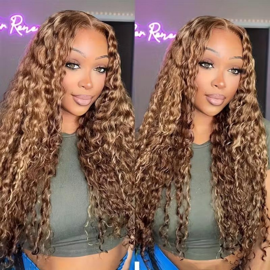 427 Highlight Ombre Wig Human  - Hd Lace Frontal Wig Human Hair Pre Plucked ulasan dan harga