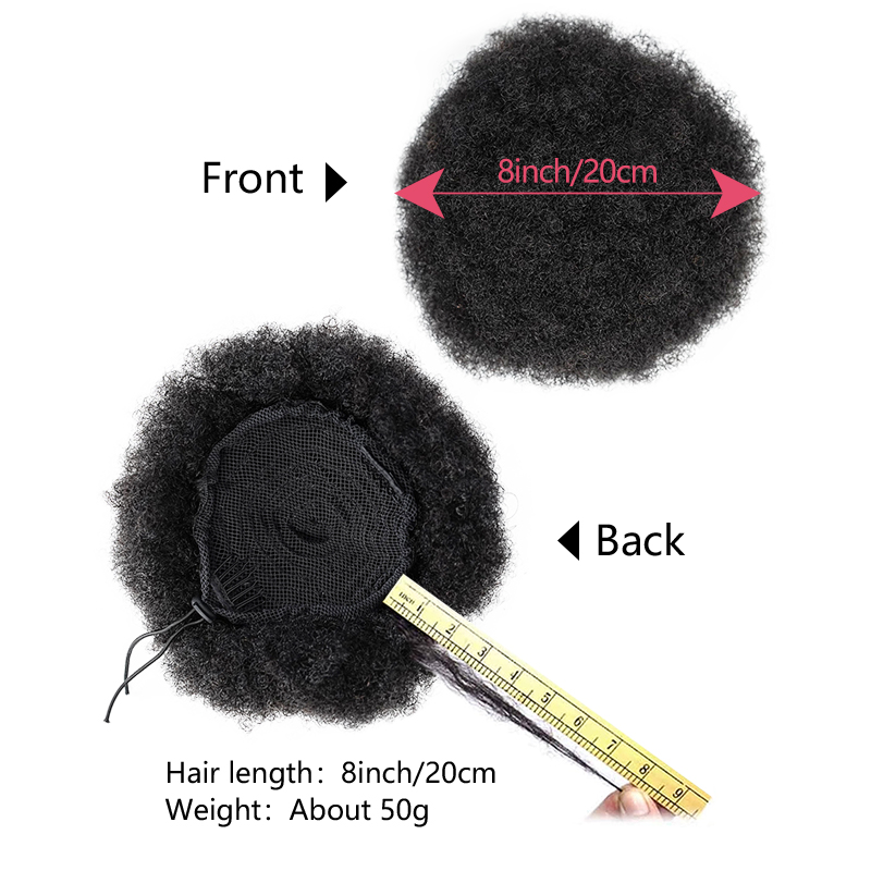 8 Inch Afro Puff Drawstring Po - Drawstring Afro Curly Puff Ponytail ulasan dan harga