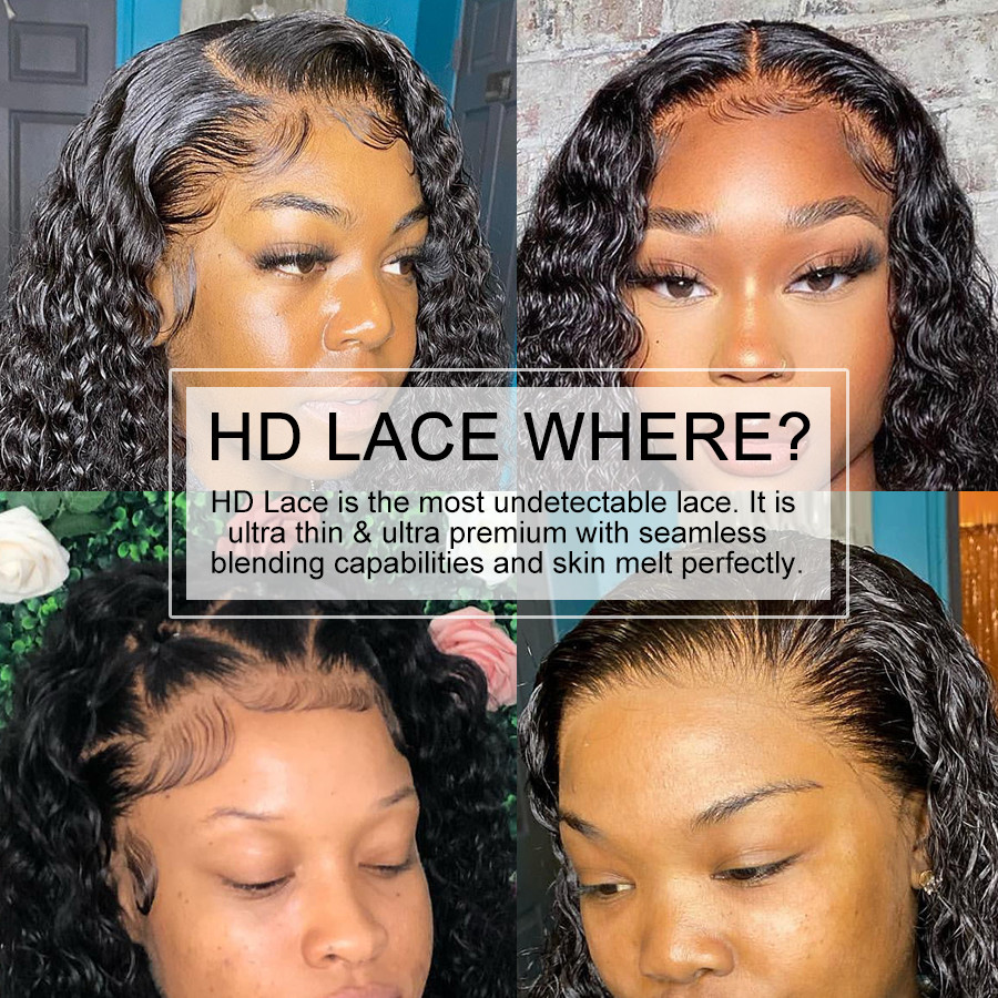 Ultra Fitted 250% Curly Wigs H - Hd Lace Frontal Wig Human Hair Pre Plucked ulasan dan harga