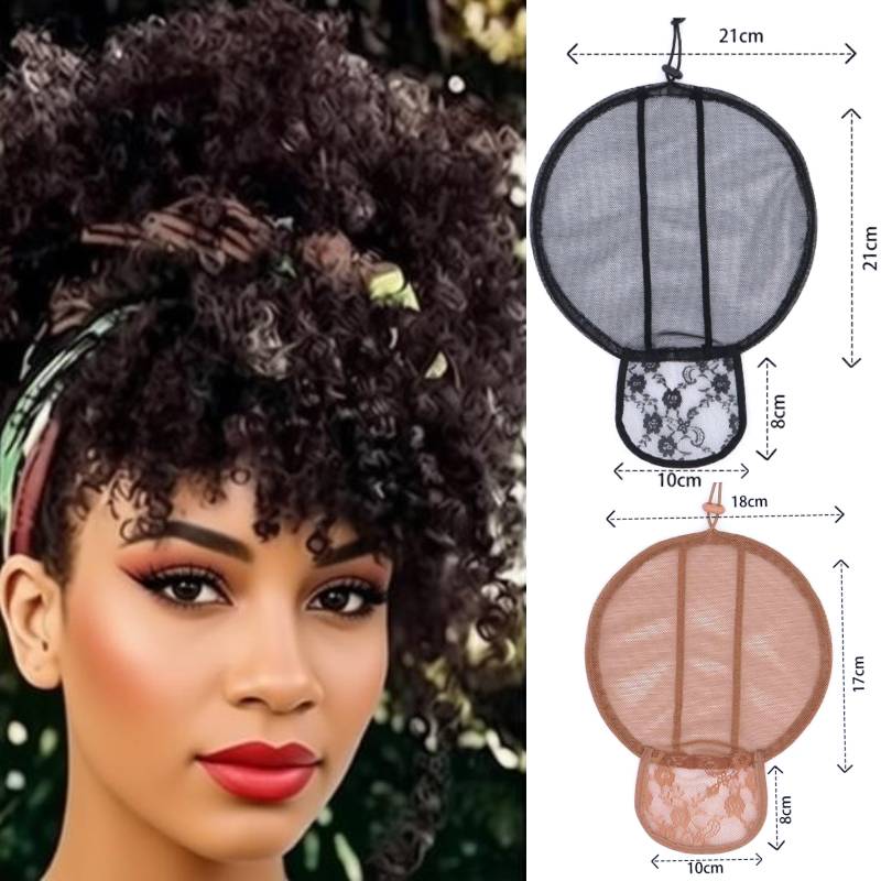 17cm Adjustable Drawstring Afr - Drawstring Afro Curly Puff Ponytail ulasan dan harga