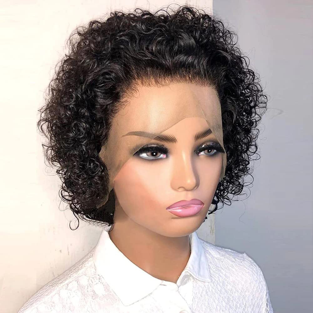 Pixie Cut Wigs 13x4 Pixie Curl - Short Pixie Cut Wig Human Hair Cheap ulasan dan harga