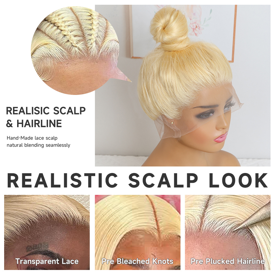 40 42 Inch 360 Full Lace Wig B - Hd Lace Frontal Wig Human Hair Pre Plucked ulasan dan harga