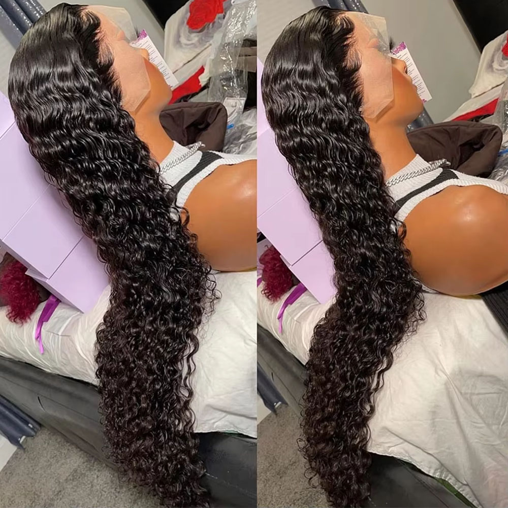 42 Inch Brazilian Virgin Human - Lace Front Wigs ulasan dan harga