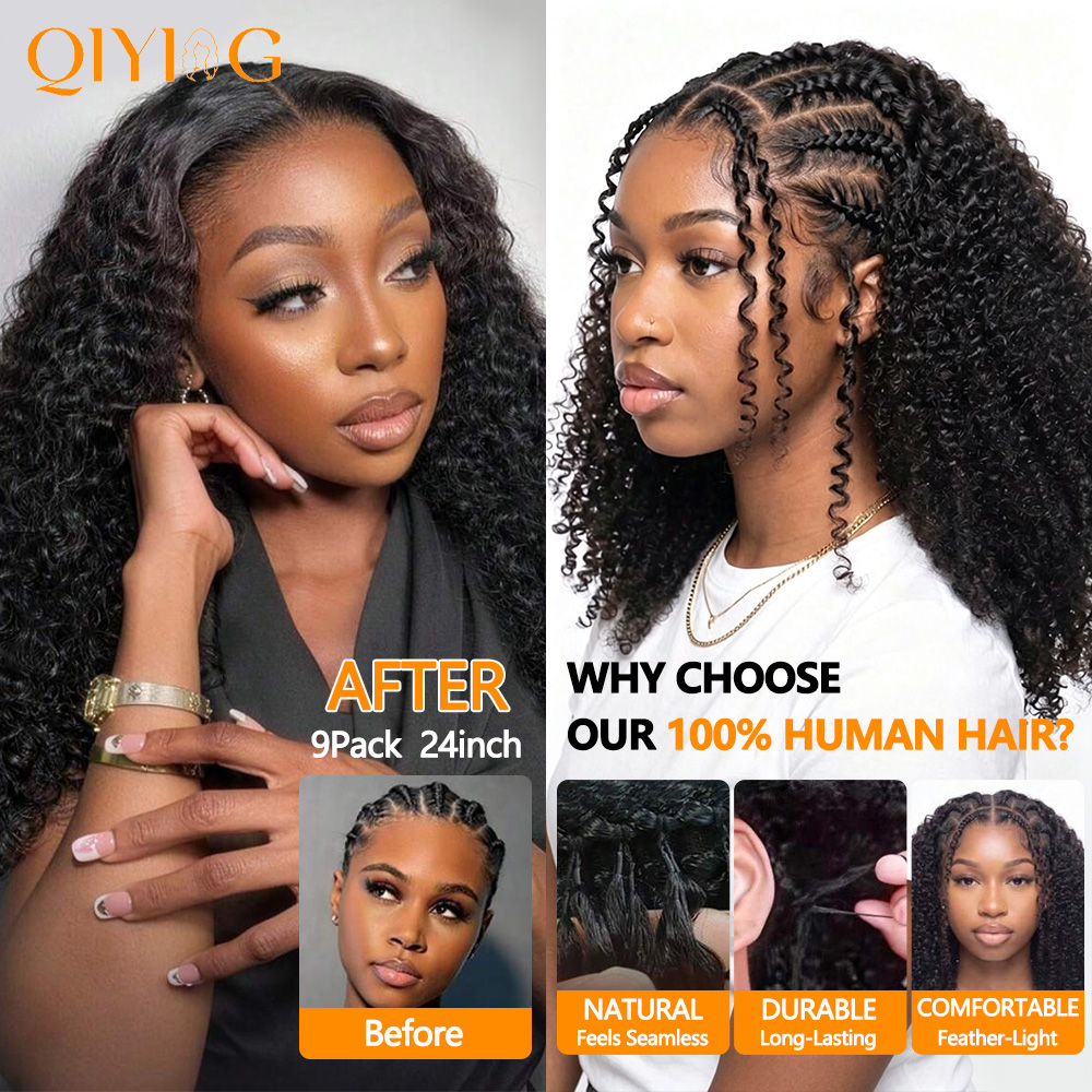 12A Deep Wave Crochet Human Ha - Water Wave Bulk Human Hair For Braiding ulasan dan harga