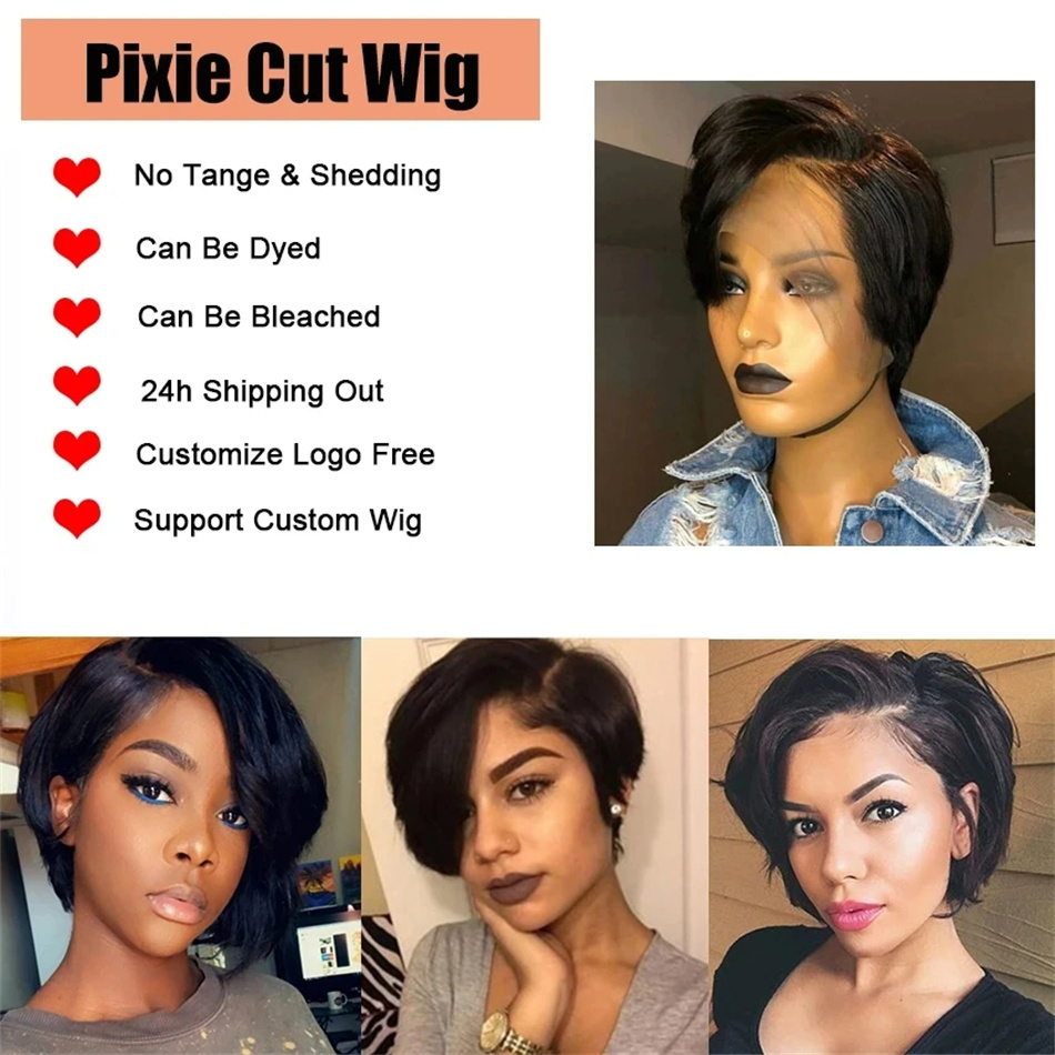 Pixie Cut Wigs Human Hair 100% - Short Pixie Cut Wig Human Hair Cheap ulasan dan harga